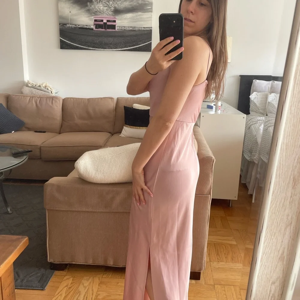 BHLDN Anthropologie Cali Pink Midi Dress - size 2 - Picture 3 of 5